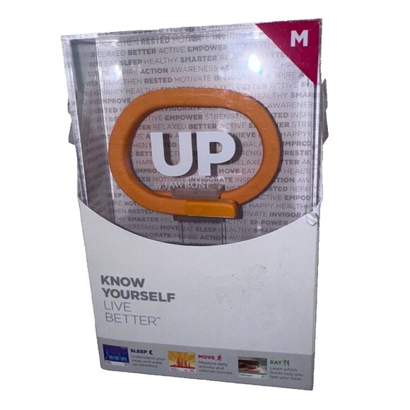UP By Jawbone Bracelet, Know Yourself, Live Better, Activity Tracker, NIB, Med - Picture 1 of 2